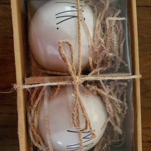 Rae Dunn Mr. & Mrs. Ornaments